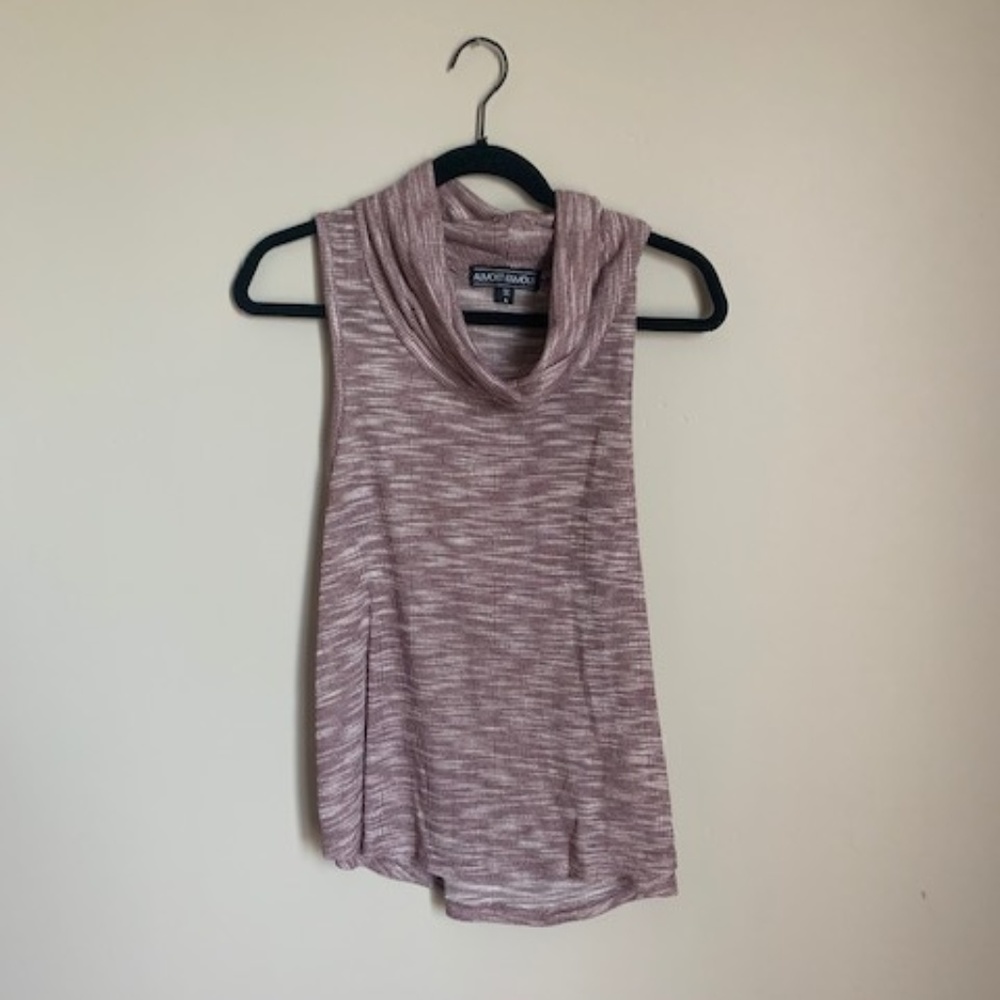 Red Swoop Neck Dress Tank